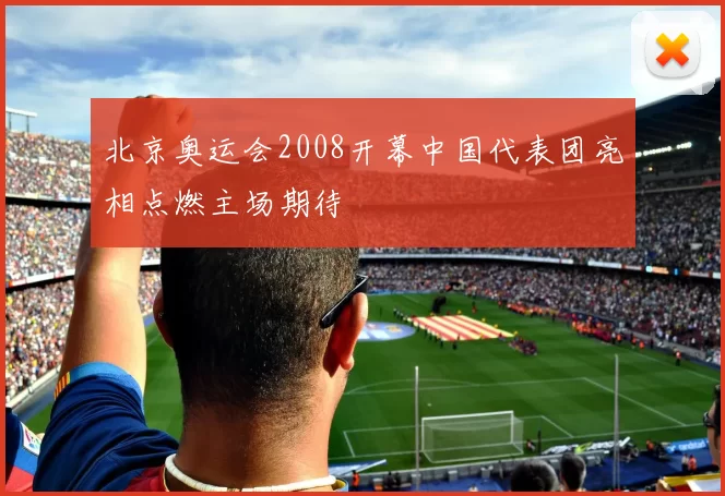 北京奥运会2008开幕中国代表团亮相点燃主场期待